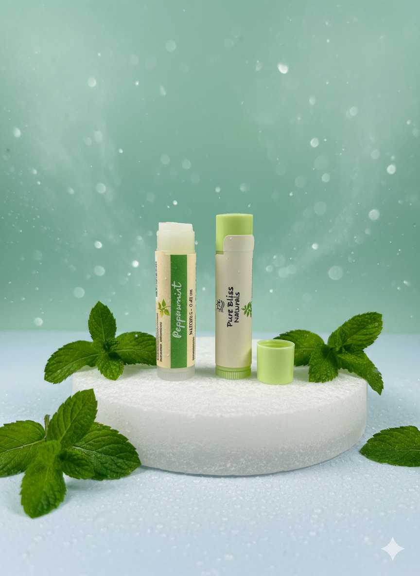Peppermint Lip Balm – Instant Refresh & Hydrate Tired Lips - Image 2